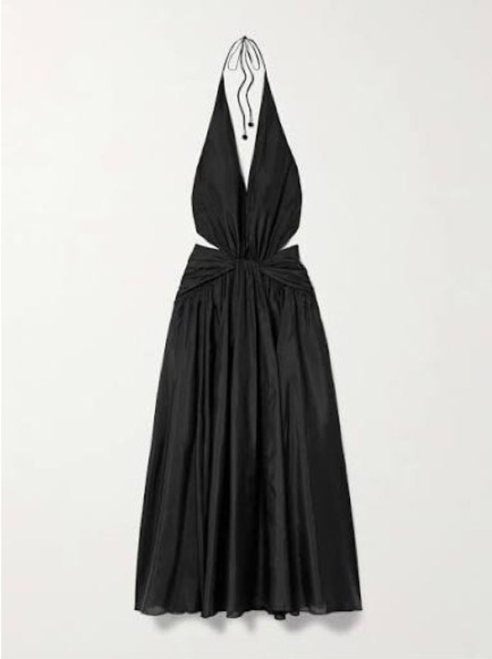 Zimmermann Dresses & Skirts - Zimmermann Rhiannon Black Halter Twist-Front Maxi Dress size 1